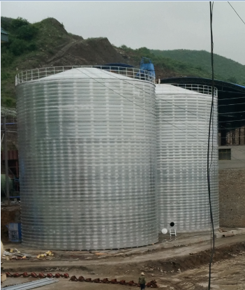 嘉陵粮食钢板仓的安装全过程不用热焊接